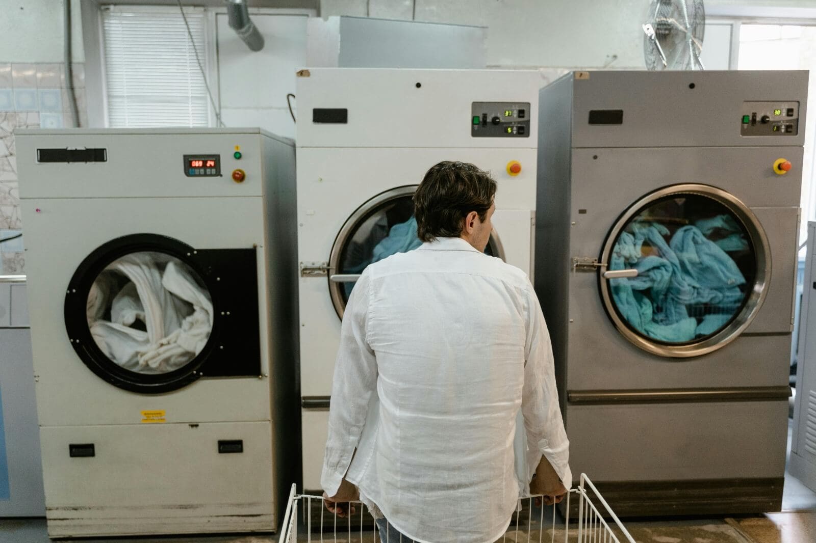 Laundry service facility aboard Nile cruise ship